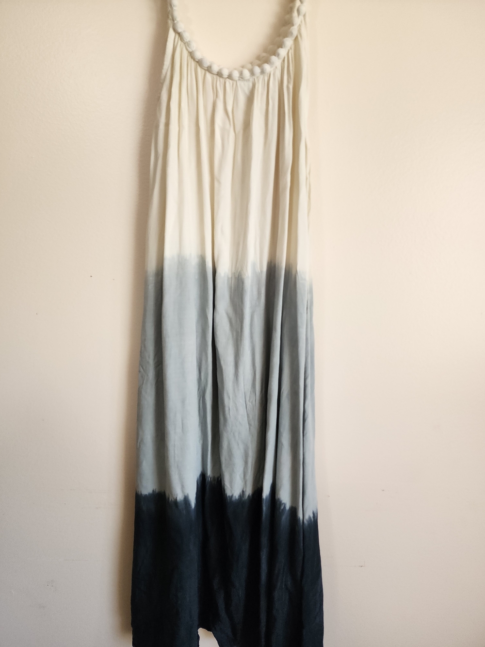 Bali Cream to Navy Ombre Maxi Dress - Picture 3 of 6